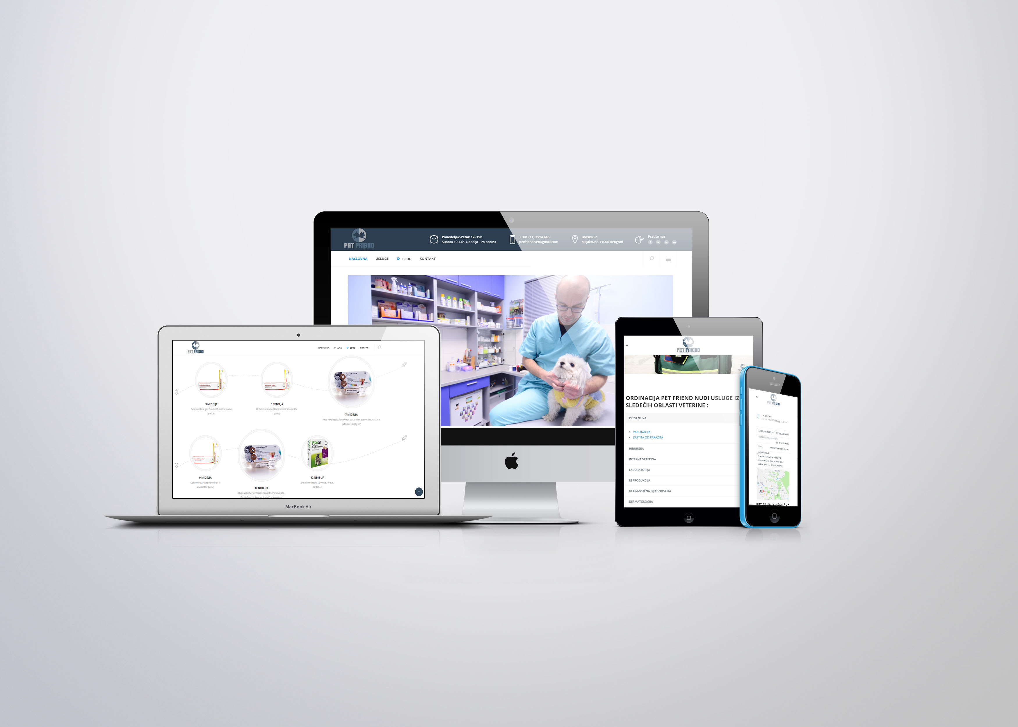 Izrada web sajta za veterinarsku ordinaciju