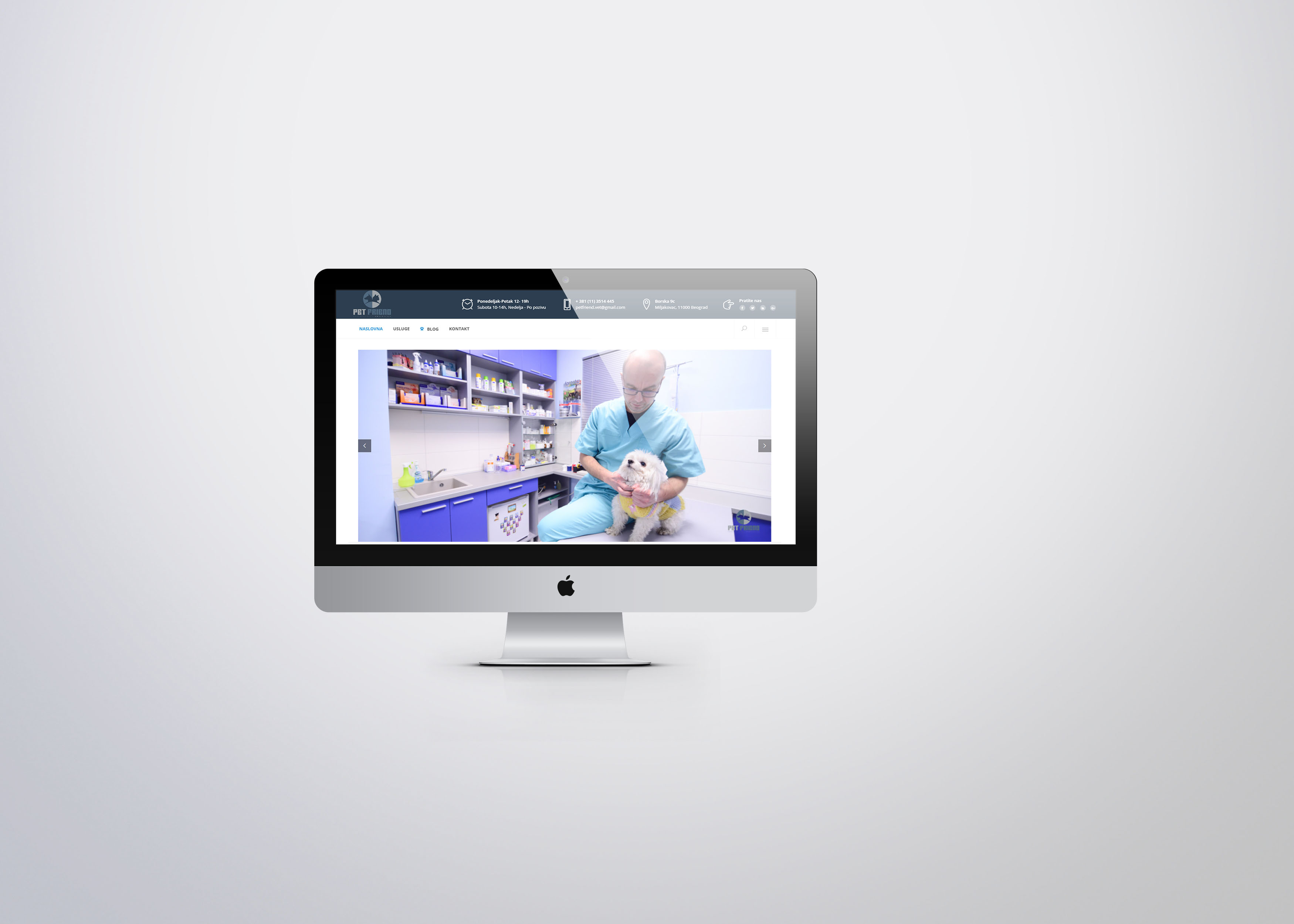 Izrada web sajta za veterinarsku ordinaciju