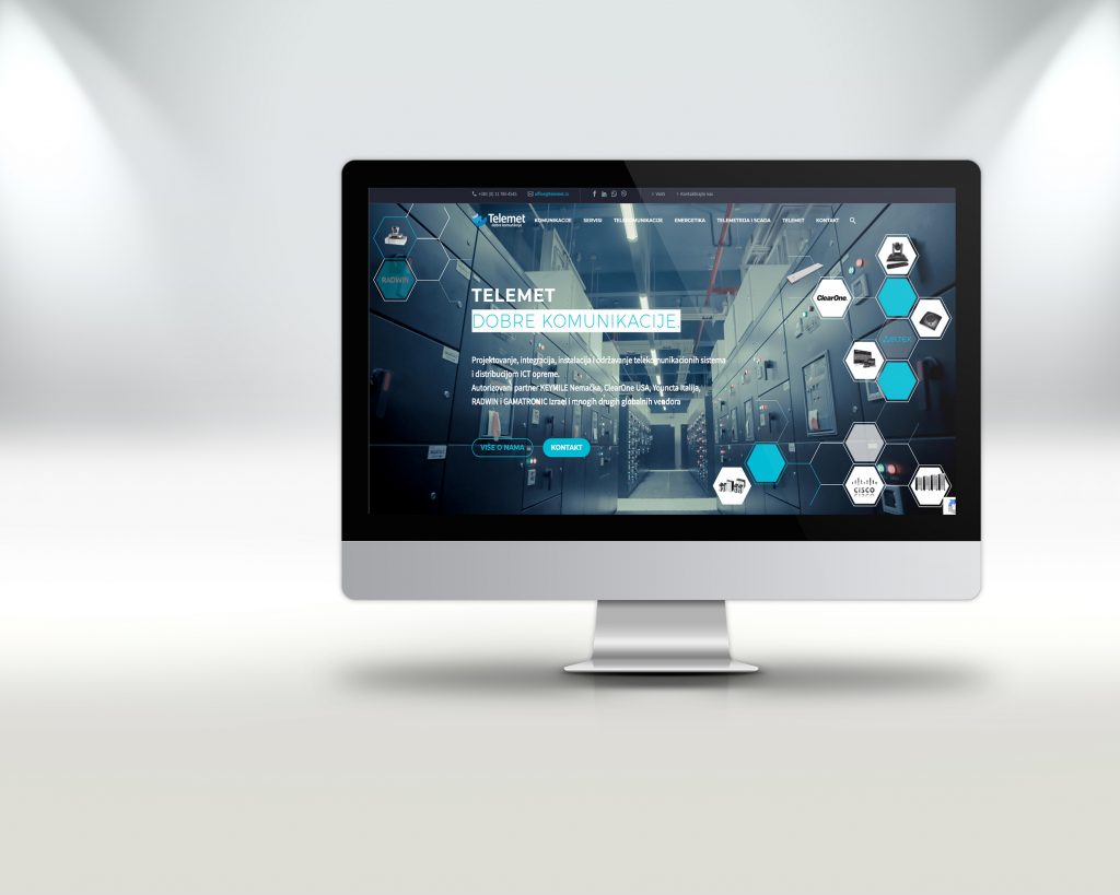 Izrada web sajta za telekomunikacionu kompaniju Telemet