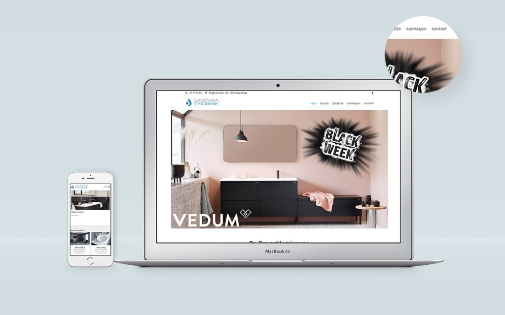 Sandvika VVS Senter izrada web sajta