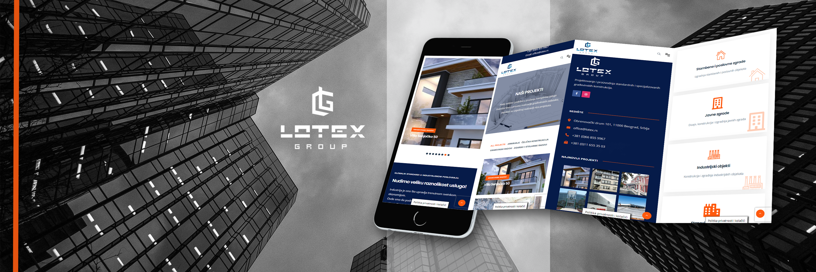 Izrada web sajta za gradjevinsku firmu